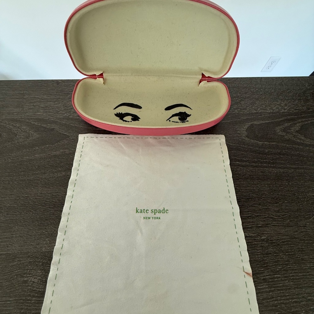 Kate Spade Florence J0JDH Eyeglass Frames w/Pink Case and Cloth - Picture 12 of 16